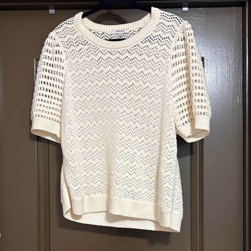 Madewell Cream Crew Neck Sweater